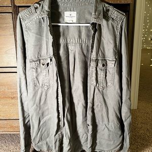 American Eagle army green long-sleeve top